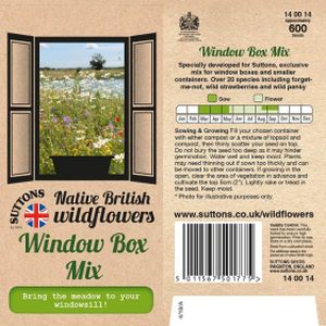 Suttons Wildflower Mix - Window Box Seeds