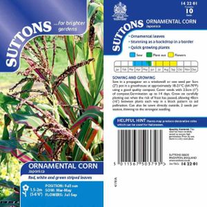 Suttons Prairie-Ornamental Corn Japonica Seeds