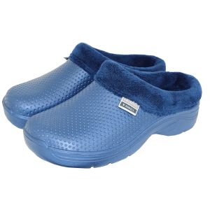Town & Country Fleecy Cloggies Navy - Size 4