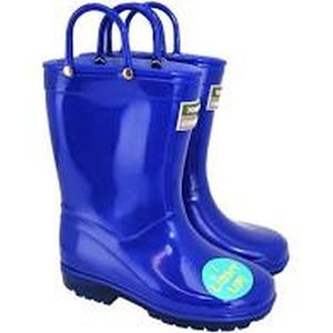 Town & Country Kids Light Up Wellies Blue - Size 8