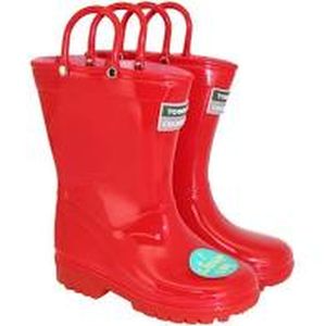 Town & Country Kids Light Up Wellies Red - Size 7