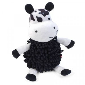 Zoon Noodly Cow Dog Toy with Squeaker