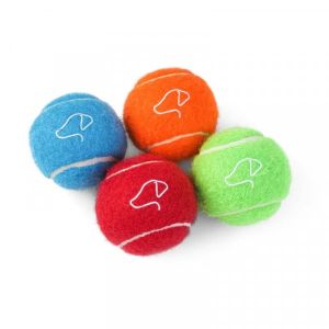 Zoon Pooch Mini Tennis Balls 5cm 4 Pack