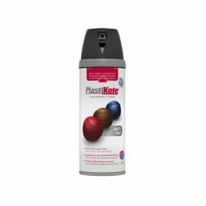 Plasti-kote Premium Spray Paint Matt Black 400ml