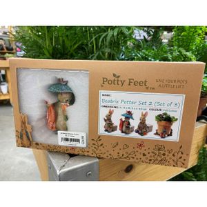 Jardinopia Beatrix Potter Plant Pot Feet -  Set 2 Colour