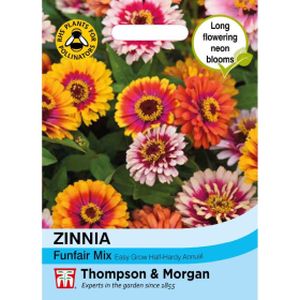 Thompson & Morgan Zinnia Funfair Mix Seeds