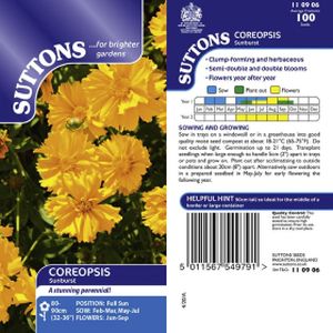 Suttons Coreopsis Seeds - Sunburst