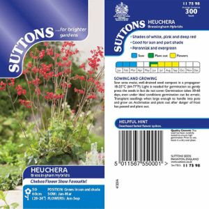 Suttons Heuchera Seeds - Bressingham Hyb