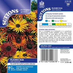 Suttons Rudbeckia Seeds - Chim Chiminee