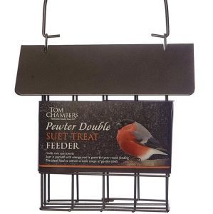 Tom Chambers Pewter Double Suet Treat Feeder