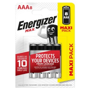 Energizer Alkaline Battery AAA 8 Pack