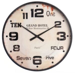 Goedegeburre Clock Metal D80cm Grand Black