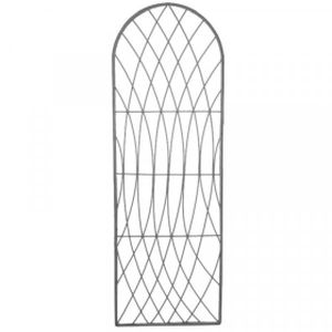 Rot-Proof Faux Willow Trellis Rounded 1.8m x 0.60m - Slate