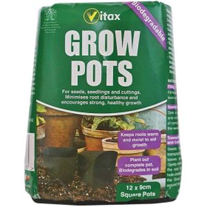 Vitax Grow Pots 9cm Square