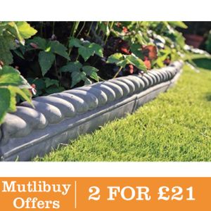 Meadow View Rope Top Edging 590x140mm Charc