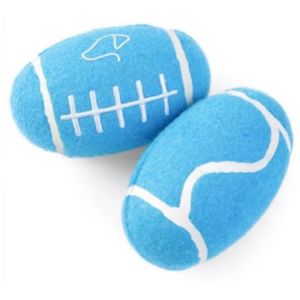 Zoon Squeaky Pooch Rugger Ball 8cm