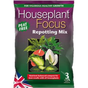 Growth Houseplant Focus Repotting Mix - Peat free 3L