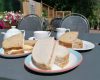 Sandwiches at Hybrid Tea Room at Coolings Wych Cross Garden Centre