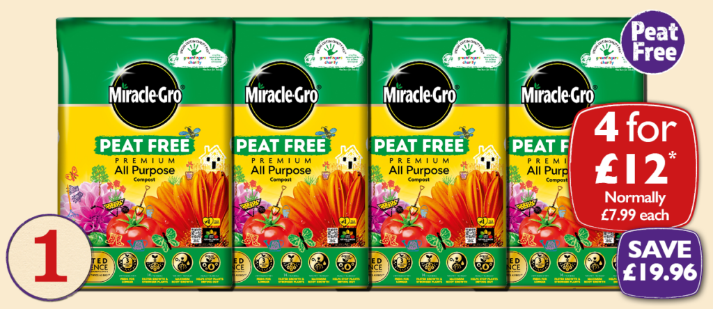 Miracle-Gro Peat Free All Purpose 40L Compost Early Bird Sale